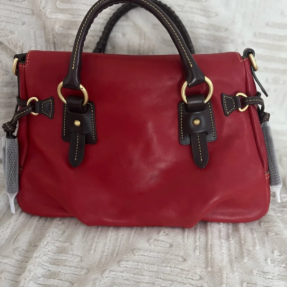 Dooney & Bourke Cherry Red Satchel - Picture 3 of 5